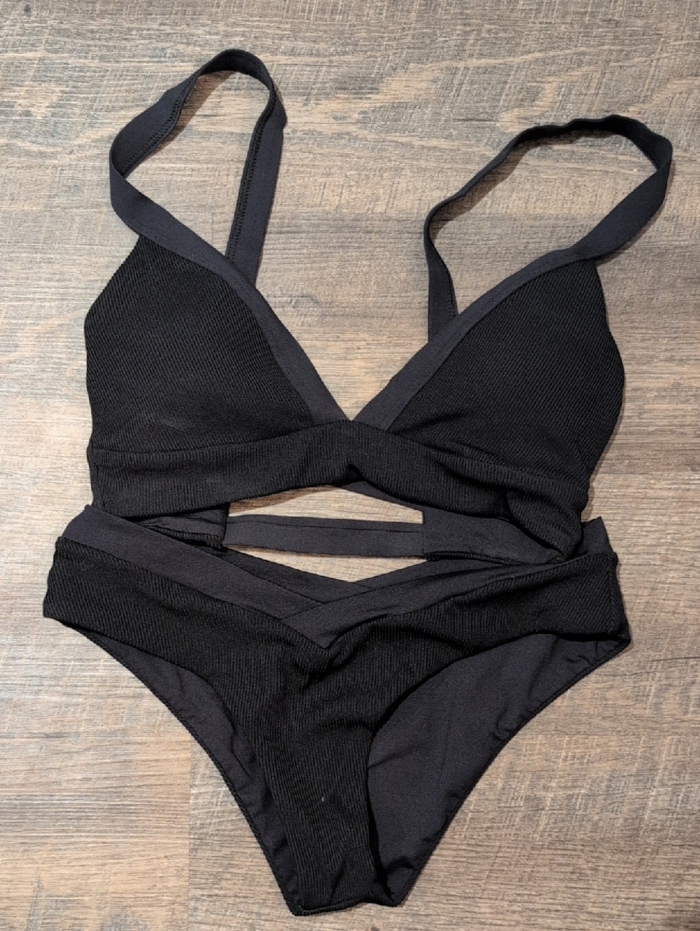 L SPACE Vera Bikini Set Women's Small Black